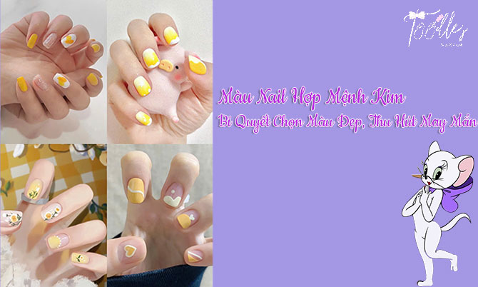 Màu nail hợp mệnh Kim