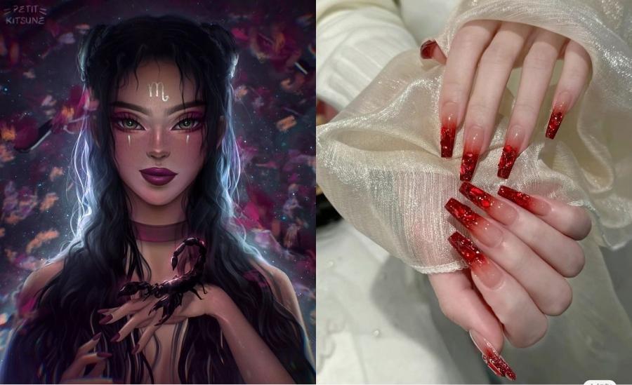 Nailbox hợp mệnh với cung Bọ Cạp