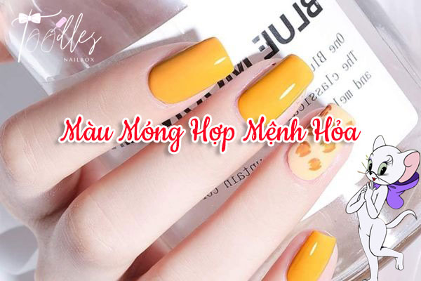 Màu móng hợp mệnh Hỏa