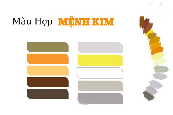 Mệnh Kim hợp màu gì?